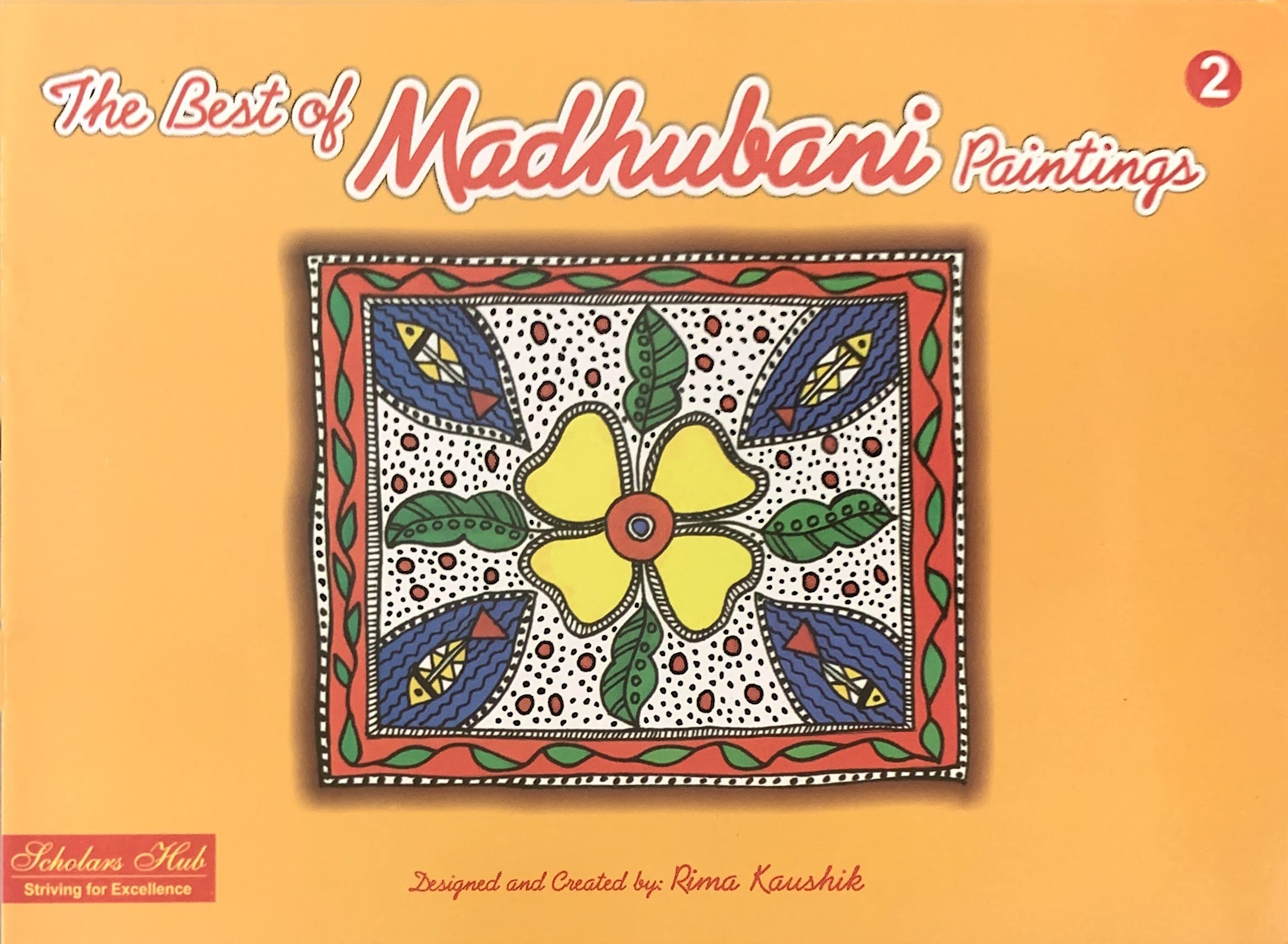 Scholars Hub Best Of Madhubani Art Paintings Book -Vol 1, Vol 2 (Set Of 2 Books) | 48 Pages