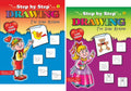 Coloring Book For Kids: Scholars Hub Step By Step Drawing Book -Vol 1, Vol 2 ( Set Of 2 Books) | 48 Pages