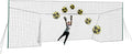 3-in-1 Soccer Training Rebounder & Goal Backstop Net - Soccer Goal for Volley, Passing, Solo Training - Outdoor Sports, Backyard Games
