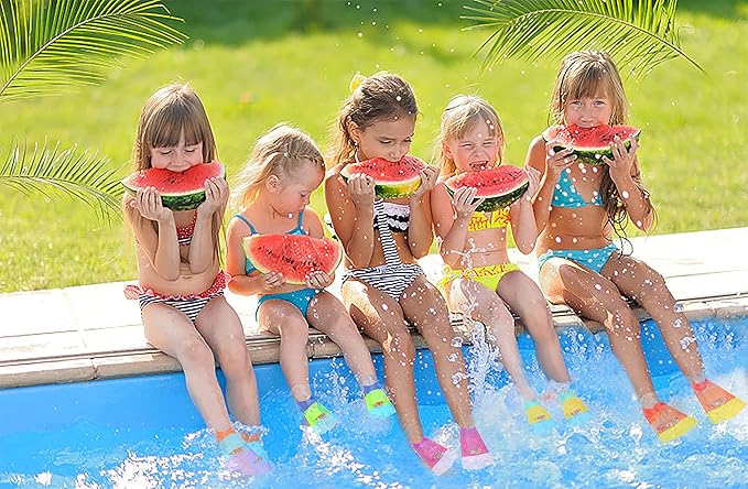 Kids Swim Fins,Short Comfortable Flippers for Lap Swimming and Training for Child,Girls,Boys,Beginners