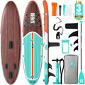Niphean Inflatable Stand Up Paddle Board with SUP Accessories, Anti-Slip EVA Deck, 10’6’’ Inflatable Paddle Boards for Adults & Youth of All Skill Levels