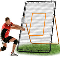Volleyball Rebounder Net，Portable 7x4 ft Training Equipment for Spike and Smash Practice - 5 Rebound Angles Custom Target Area for Volleyball Sports Training