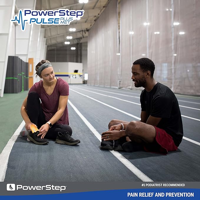 PowerStep Pulse Plus Met - Ball of Foot Pain Relief Shoe Insoles - Running Shoe Orthotics for Metatarsal Foot Pain, and Morton's Neuroma Relief - Made in The USA (M 9-9.5, F 11-11.5)
