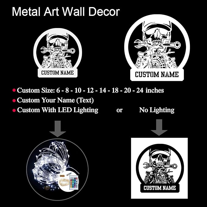Personalized Metal Sign With LED Light, Train Room Decor, Railroad Wall Art, Custom Steam Train Home Decoration