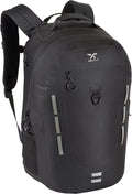 Submersipack Waterproof Backpack - Submersible, Inflatable, Floating TPU Coated Durable Nylon Dry Bag with Airtight Zipper for Kayak, Fishing, Boating, Hiking, Paddle Board (Black, 25L)