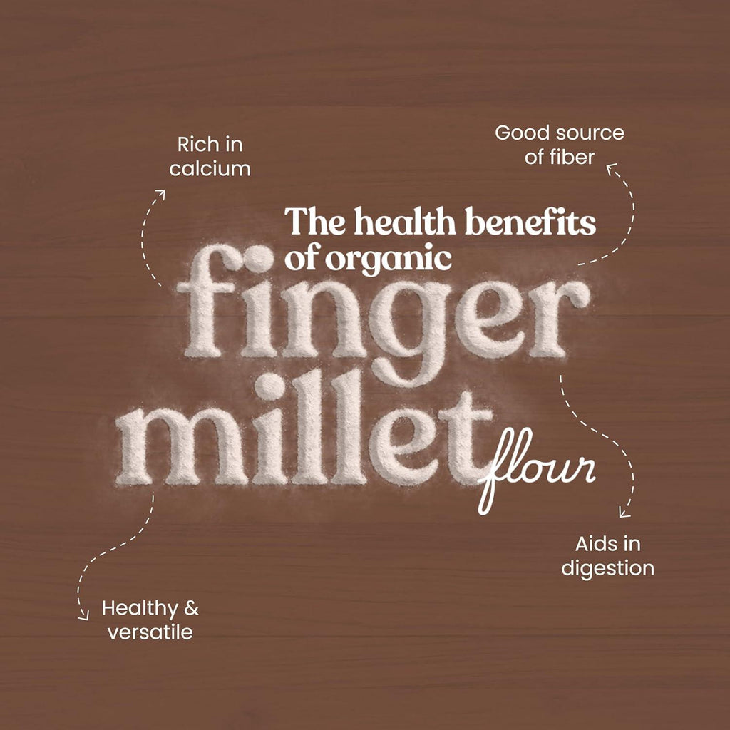 Bharat Vedica Organic Finger Millet Flour - Organic Ragi ka atta