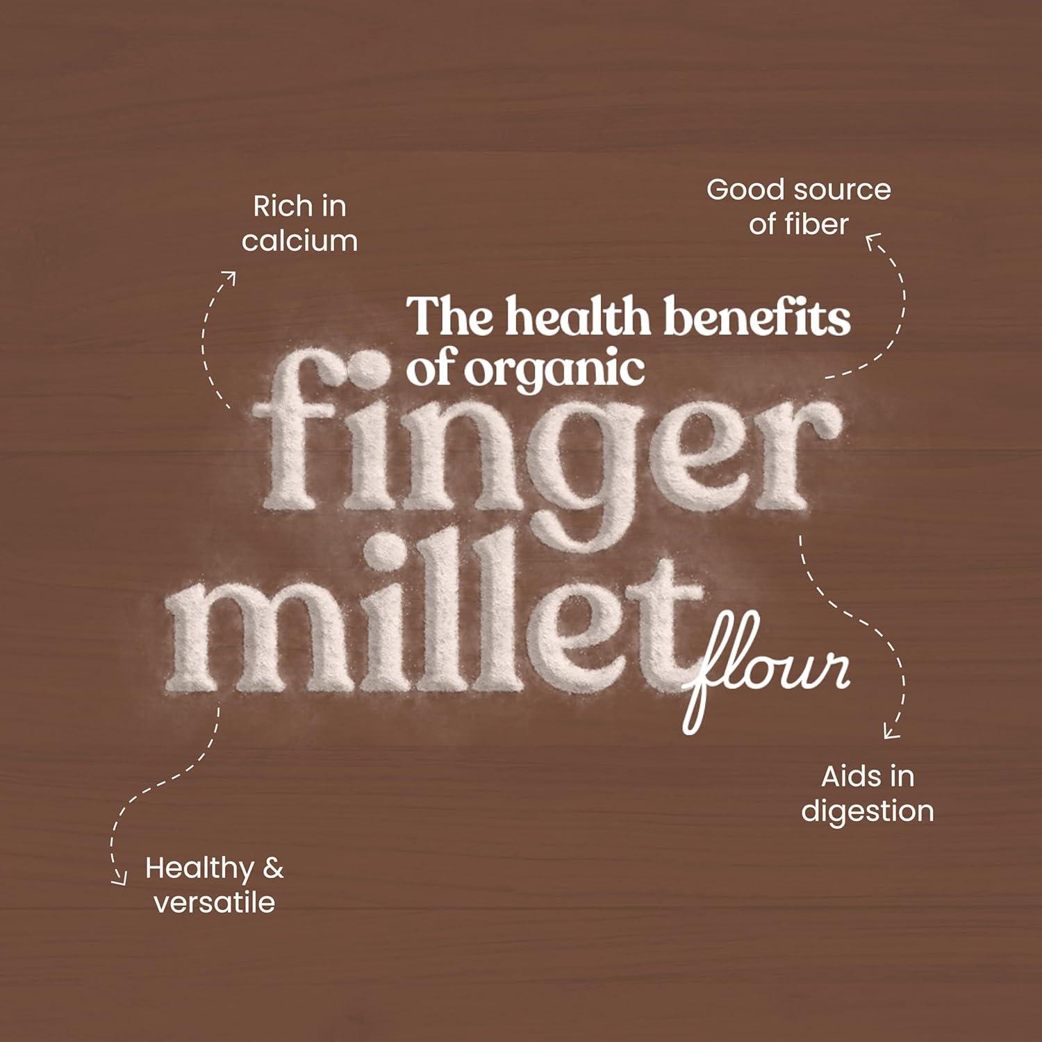 Bharat Vedica Organic Finger Millet Flour - Organic Ragi ka atta