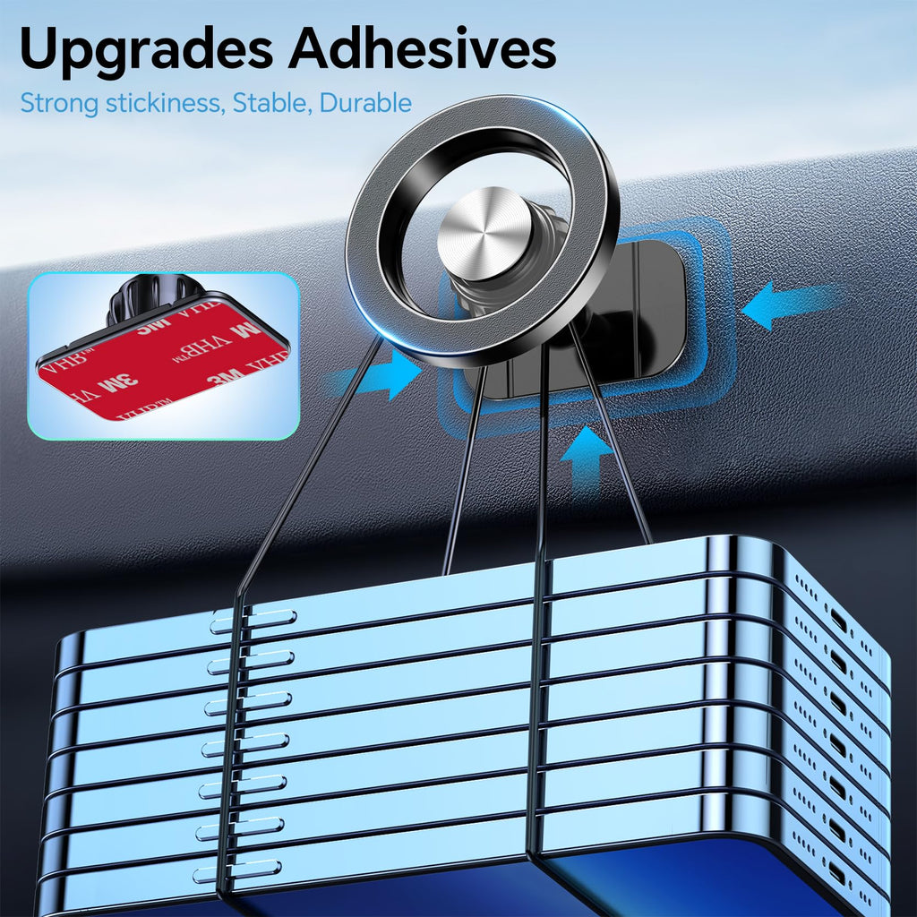 MagSafe Car Mount — 20 Strong Magnets Magnetic Dashboard Phone Holder for iPhone 17/16/15/14