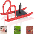 Weight Sled for Training, Heavy Duty 500 LBS Pull Push Sled for Outdoor, Indoor, Football, Durable Steel Weighted Sled, Compatible with 1" & 2" Weight Plate, Frame with Adjustable Reflective Stripe Vest