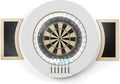Dart Board Cabinet Set with LED Light; Bristle Dartboard, Built in LED Light, Darts and Chalkboards