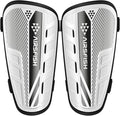 Shin Guards Soccer Kids Youth, CE Certified Airsfish Shin Guard Protection Gear for 2-18 Years Old Boys Girls Teenagers High Impact Resistant Breathable Comfortable 1 Pair 4 Sizes