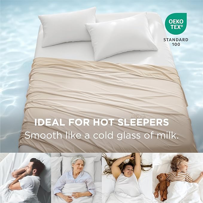 Bedsure Summer Cooling Blanket Queen Size for Hot Sleepers with Sports Mesh Design, Arc-Chill Q-Max 0.4 Lightweight Breathable Ice Cold Blanket for Night Sweats, 90 x 90 Inches, Mesh Beige