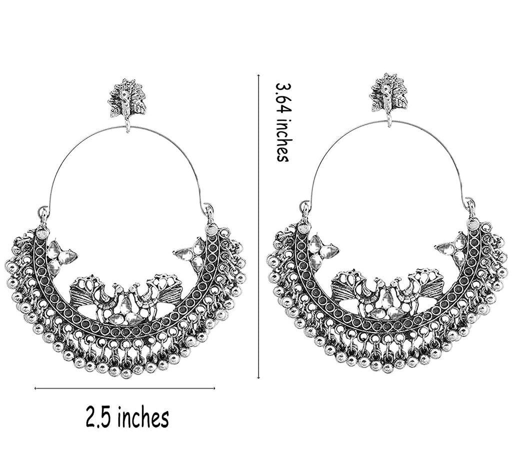 Silver-Plated Alloy Silver Hoop Earrings - The Pari
