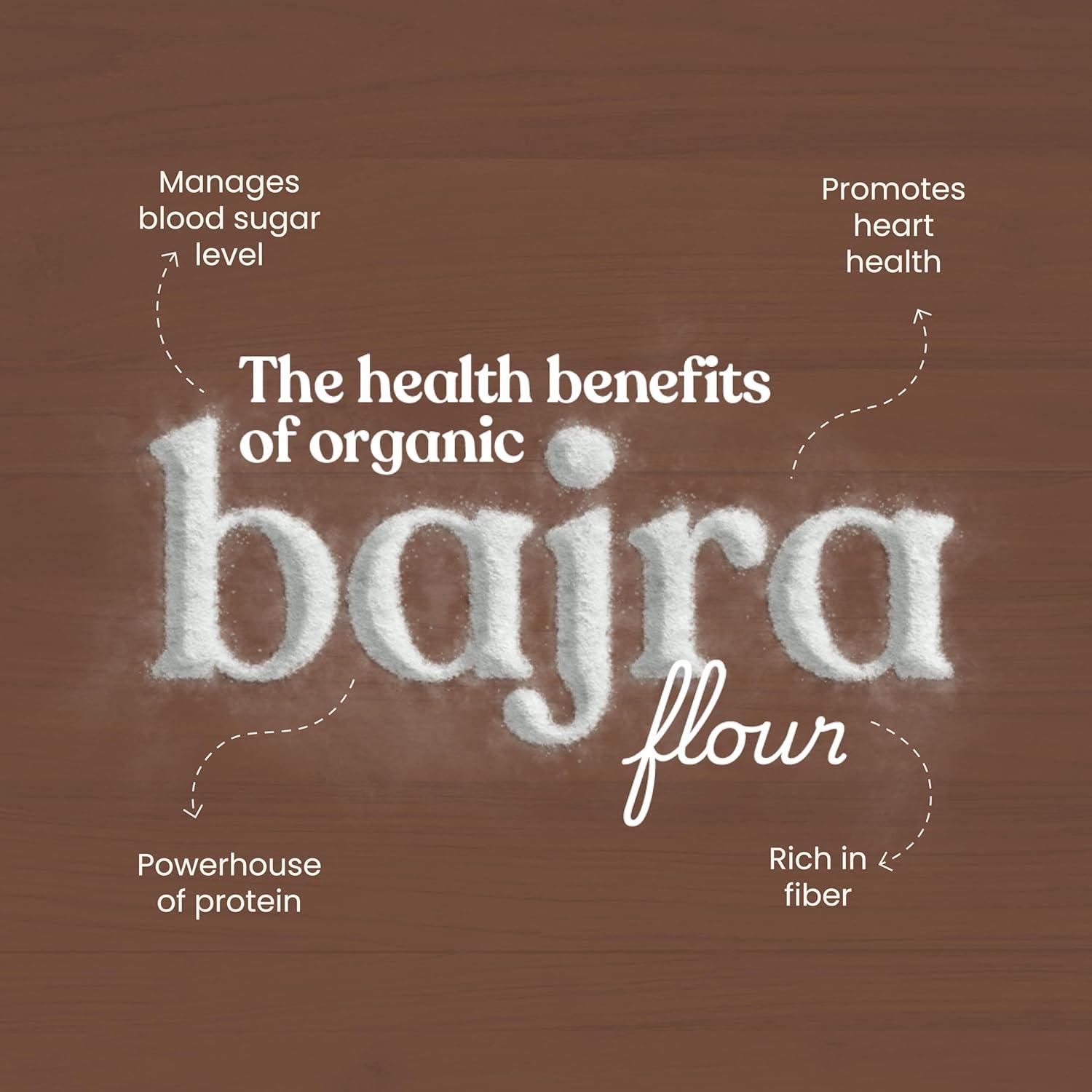 Bharat Vedica Organic Pearl Millet Flour - Organic Bajra ka Atta