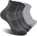 CelerSport 6 Pack Men's Ankle Socks with Cushion, Sport Athletic Running Socks