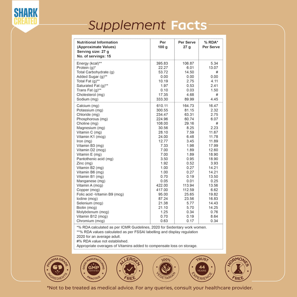 Arth High Protein Nutrition Powder - Vanilla Flavour