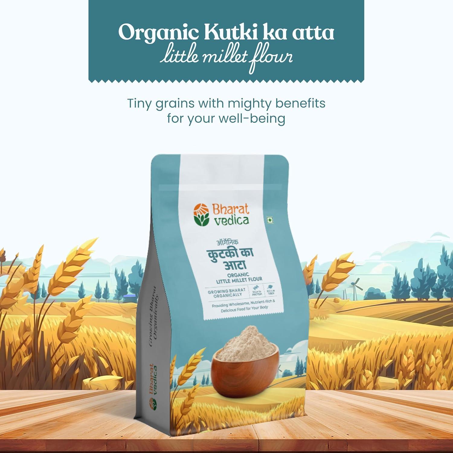 Bharat Vedica Organic Little Millet Flour - Organic kutki ka Atta