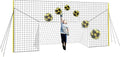 3-in-1 Soccer Training Rebounder & Goal Backstop Net - Soccer Goal for Volley, Passing, Solo Training - Outdoor Sports, Backyard Games