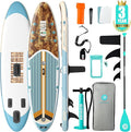 Niphean Inflatable Stand Up Paddle Board with SUP Accessories, Anti-Slip EVA Deck, 10’6’’ Inflatable Paddle Boards for Adults & Youth of All Skill Levels