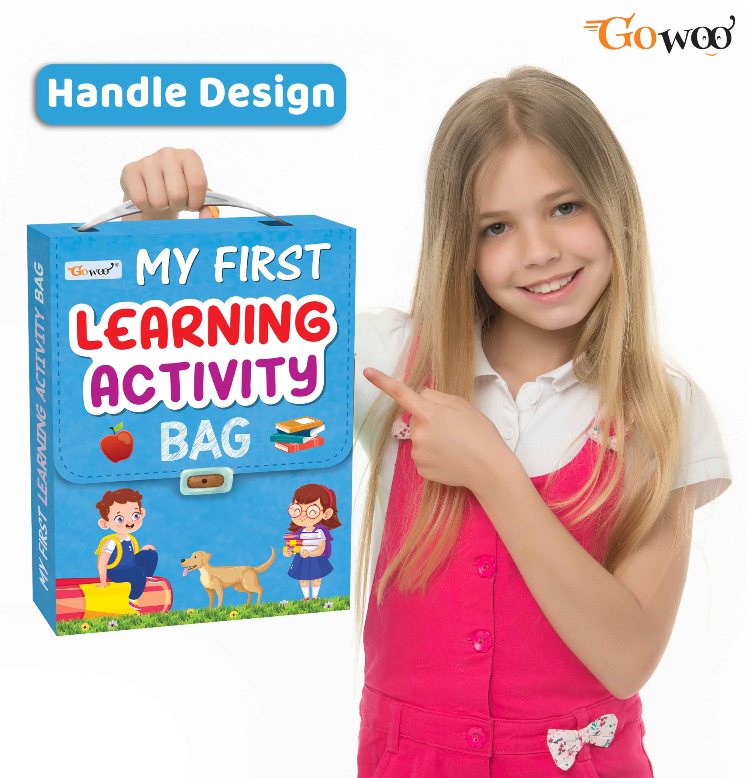 My First Learning Activity Bag : Educational Activity Books, Activity Bag For Early Learners, Kid'S Activity Bag Set-Ages 3-12, Mazes, Small Letters, Capital Letter And More | Activity Books