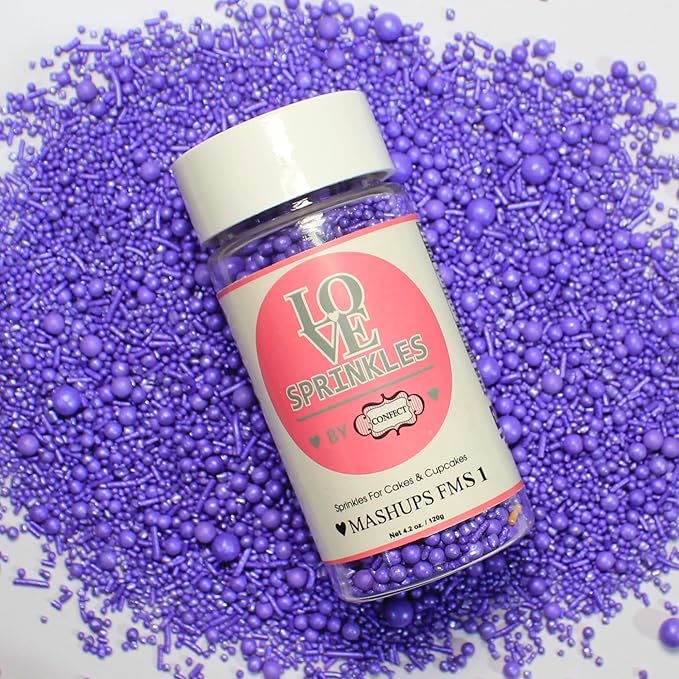 Confect Purple | Sprinkles Bottle for Decoration Bottle