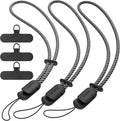 SURPHY 3 Pack Phone Wrist Strap with CellPhone Tether Tab, Cellphone Lanyard, Phone Strap with 2-Color Braided, Wrist Lanyard