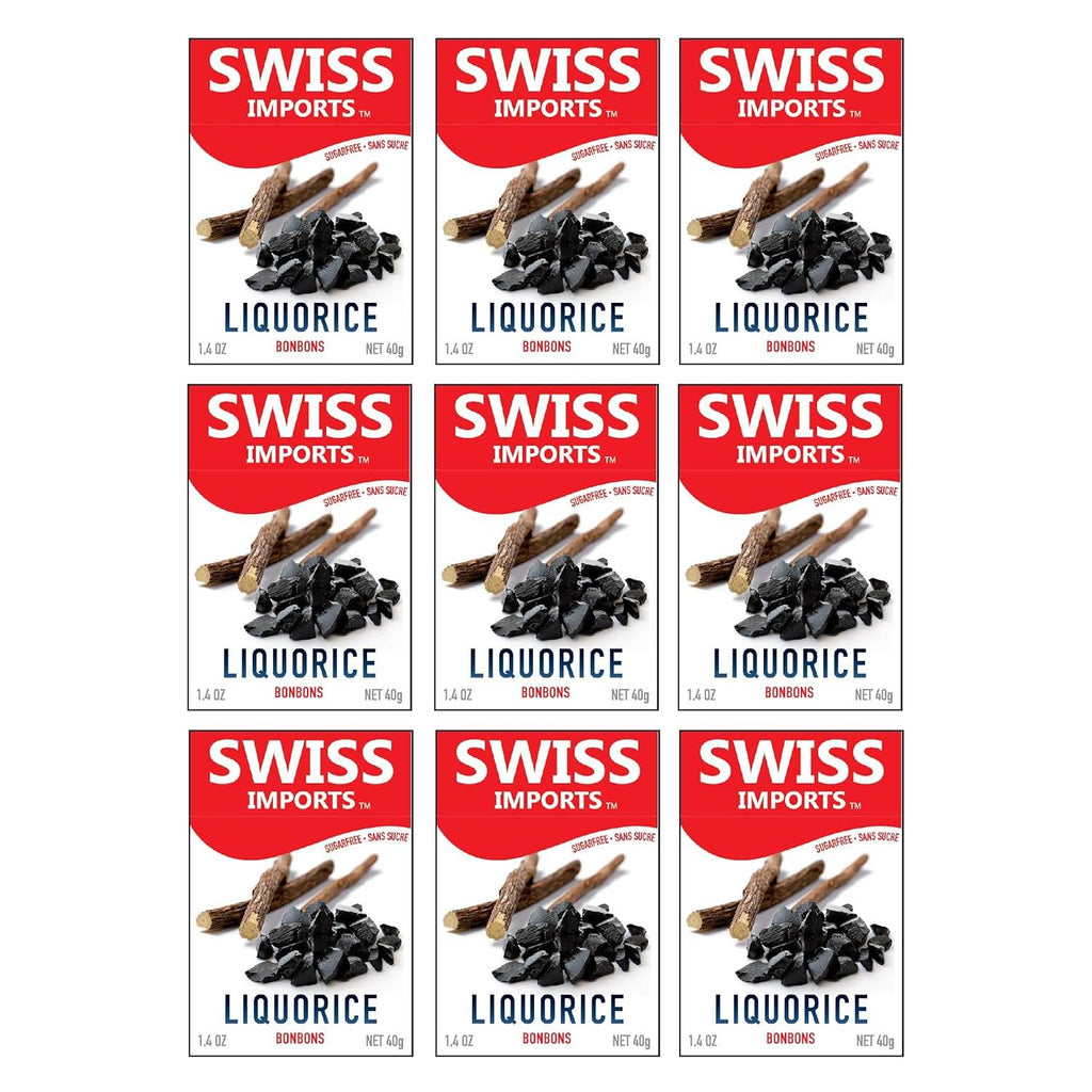 Swiss Imports Liquorice Sugarfree Candy Bonbons - 1.4oz