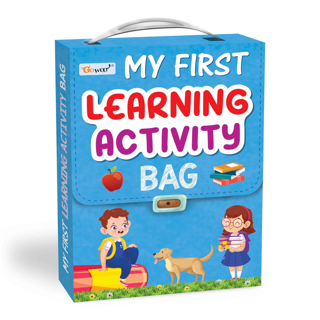 My First Learning Activity Bag : Educational Activity Books, Activity Bag For Early Learners, Kid'S Activity Bag Set-Ages 3-12, Mazes, Small Letters, Capital Letter And More | Activity Books