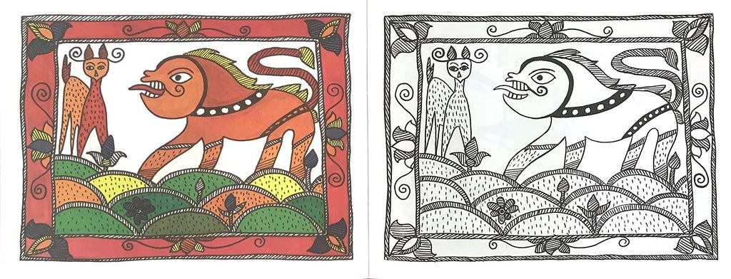 Scholars Hub Best Of Madhubani Art Paintings Book -Vol 1, Vol 2 (Set Of 2 Books) | 48 Pages