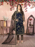 Anaita Navy Blue Embroidered Net Salwar Suit