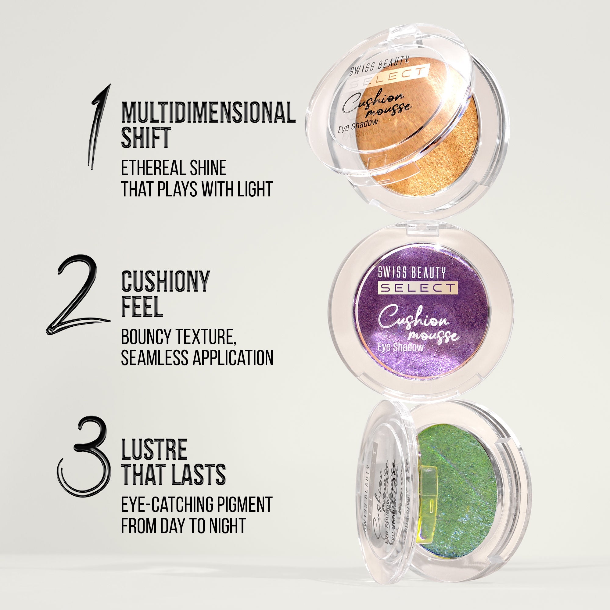 Swiss Beauty Select Cushion Mousse Eyeshadow - 2 Solar Flare