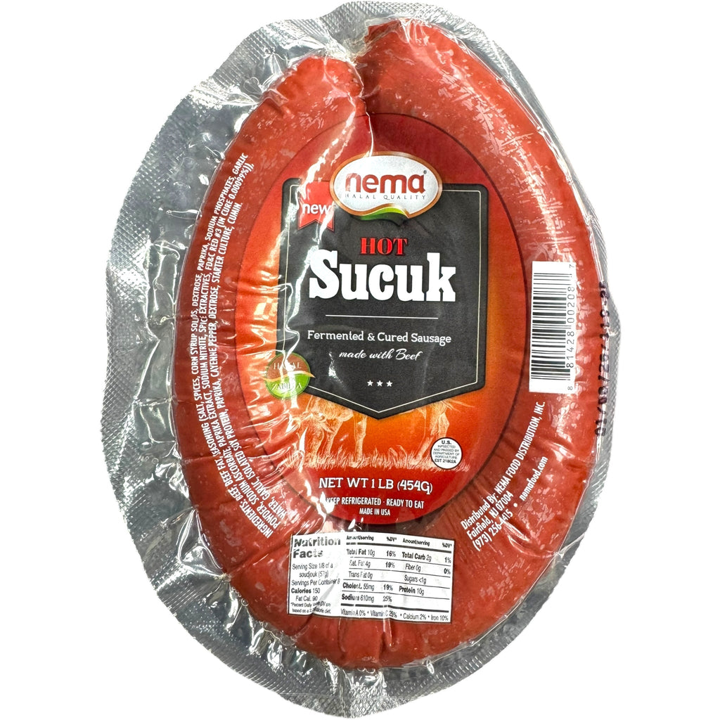Nema Hot Sucuk 1Lb Spicy Turkish Sausage