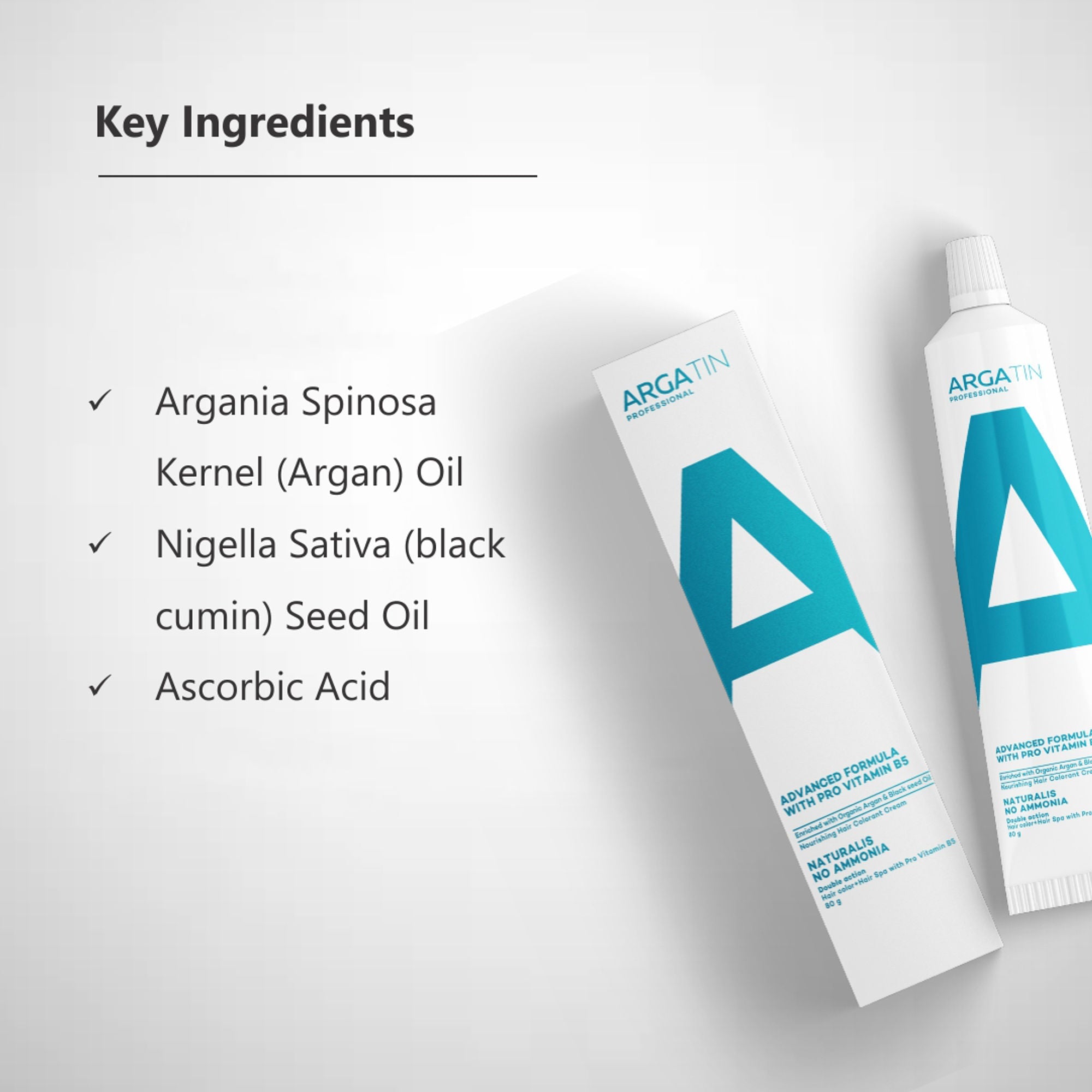 Argatin Naturalis Hair Color Cream With Black Seed Oil & Argan Oil - 4 Brown