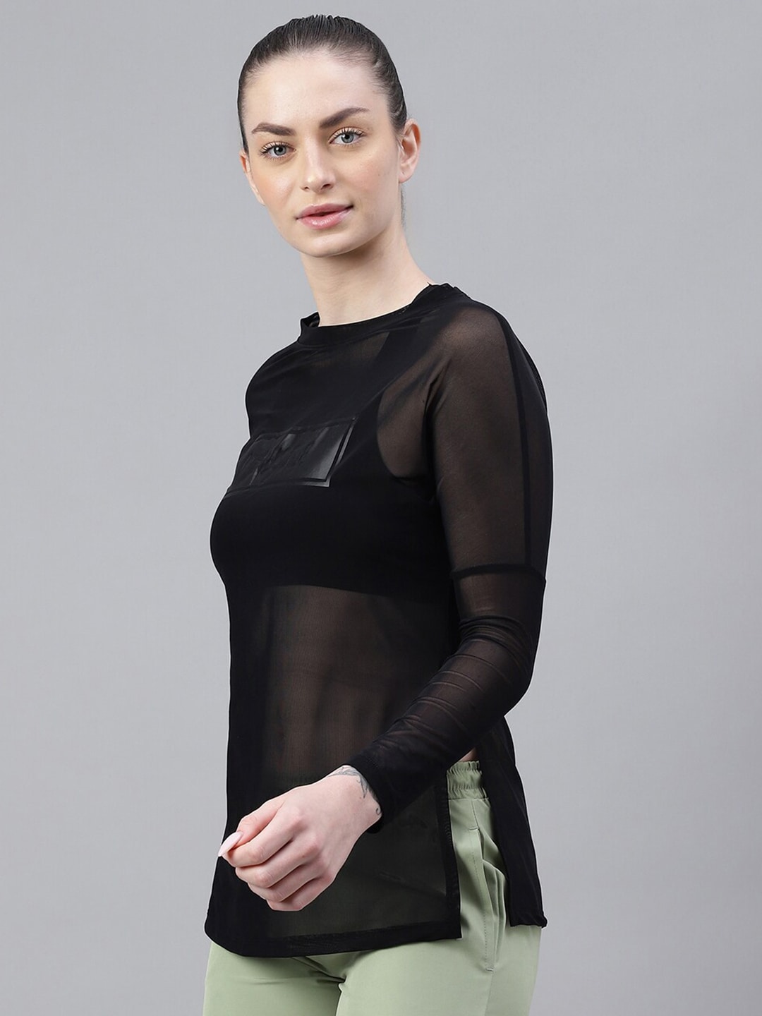 MKH Typography Printed Dri FIT Relaxed Fit Sports T-shirt
