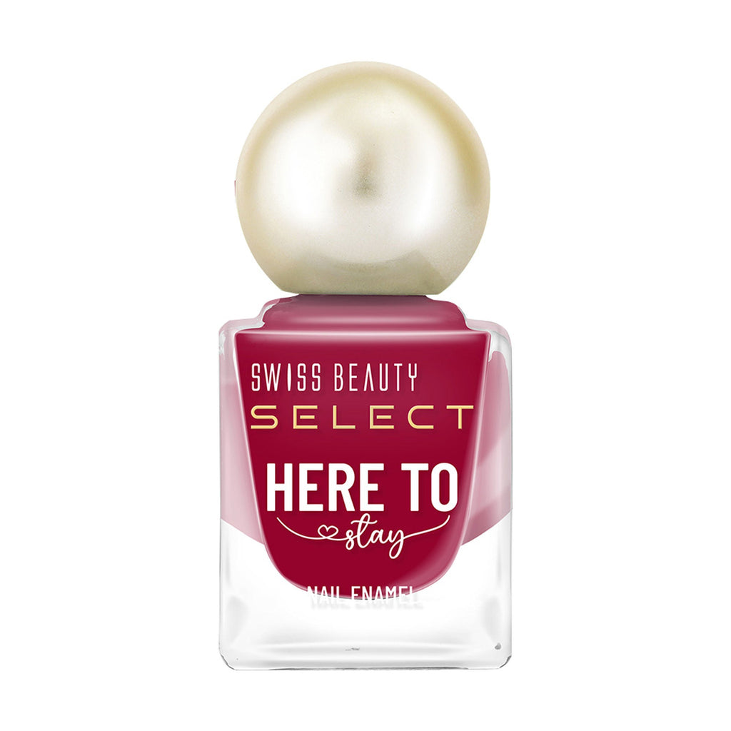 Swiss Beauty Select Here To Stay Nail Enamel - Edible Red