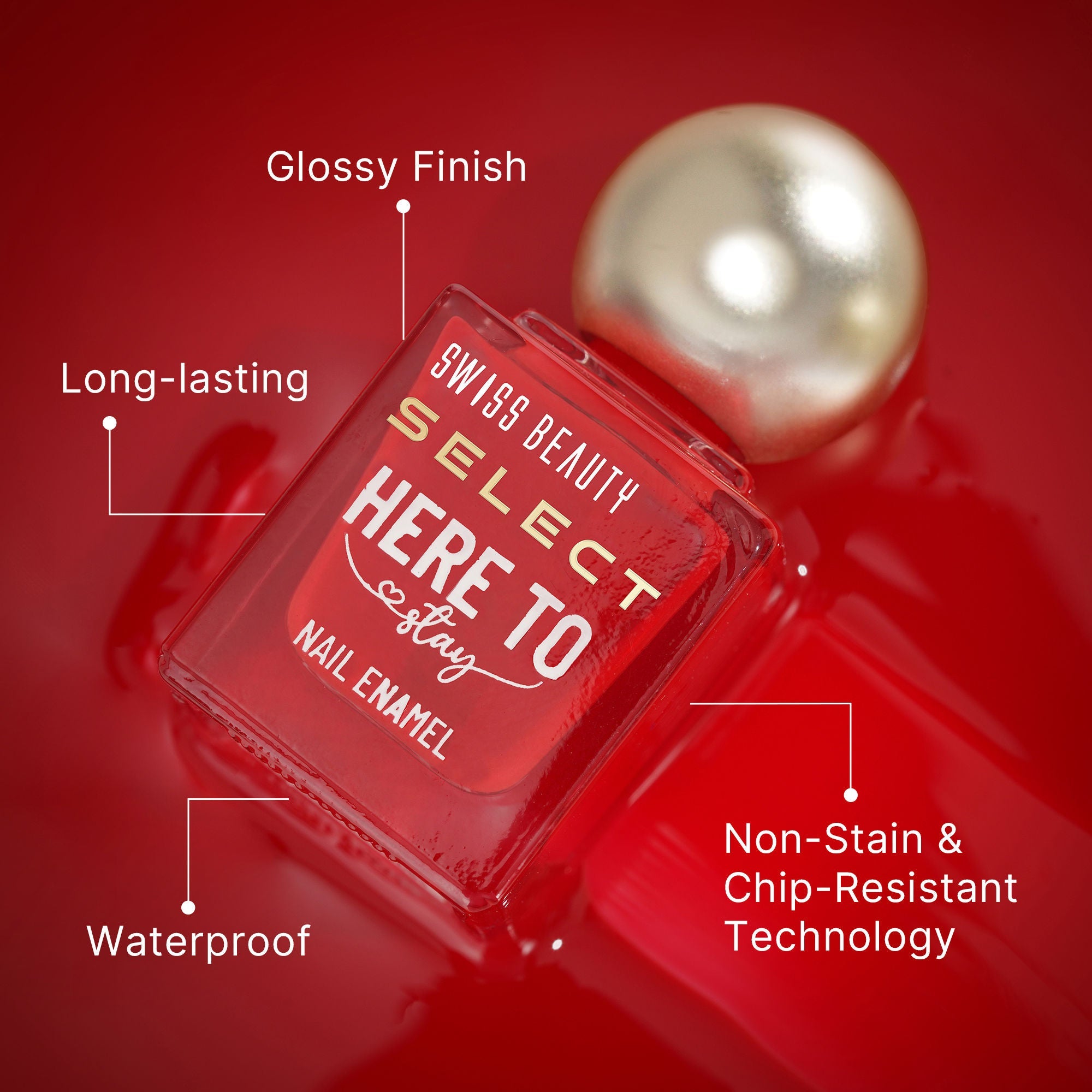 Swiss Beauty Select Here To Stay Nail Enamel - Chunky Emerald