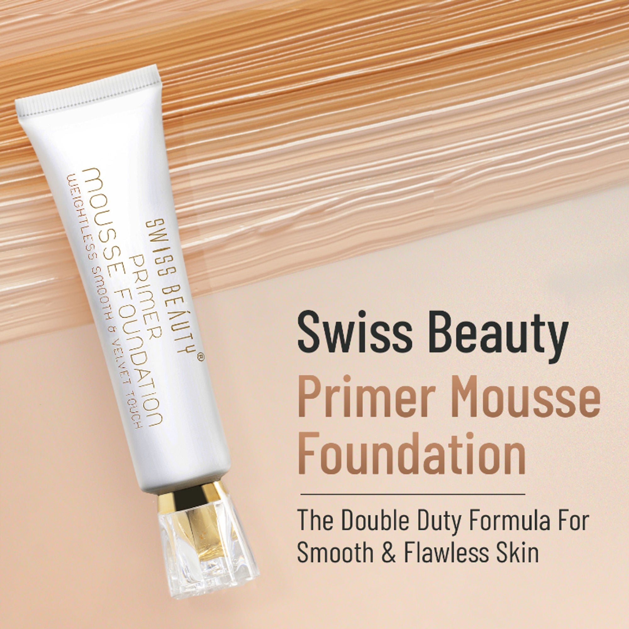 Swiss Beauty Primer Mousse Foundation - N06 Beige
