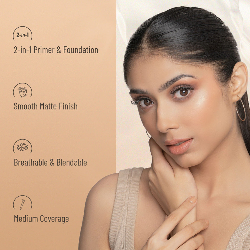 Swiss Beauty Primer Mousse Foundation - 2 Rose Blush