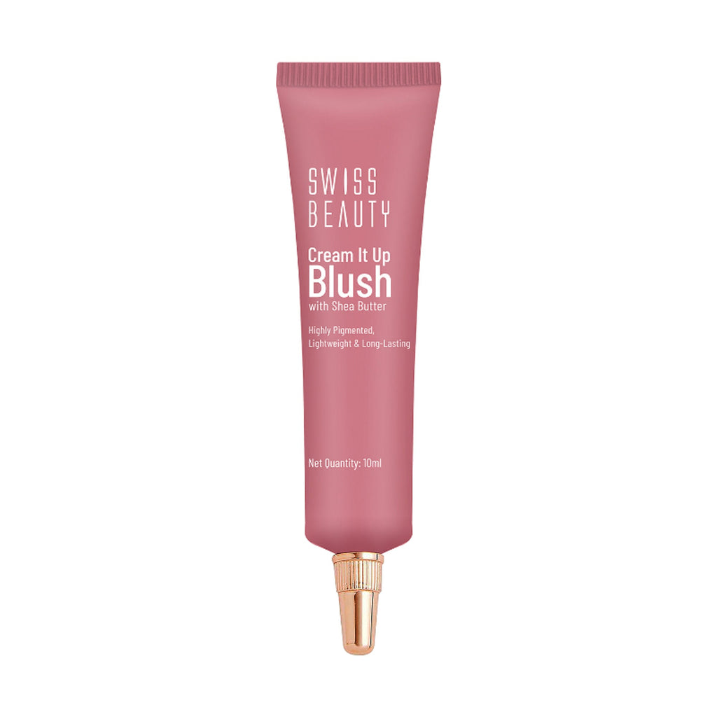 Swiss Beauty Cream It Up Blusher With Shea Butter , Multi-Functional , Matte Finish - 5 Cheek-o-pink