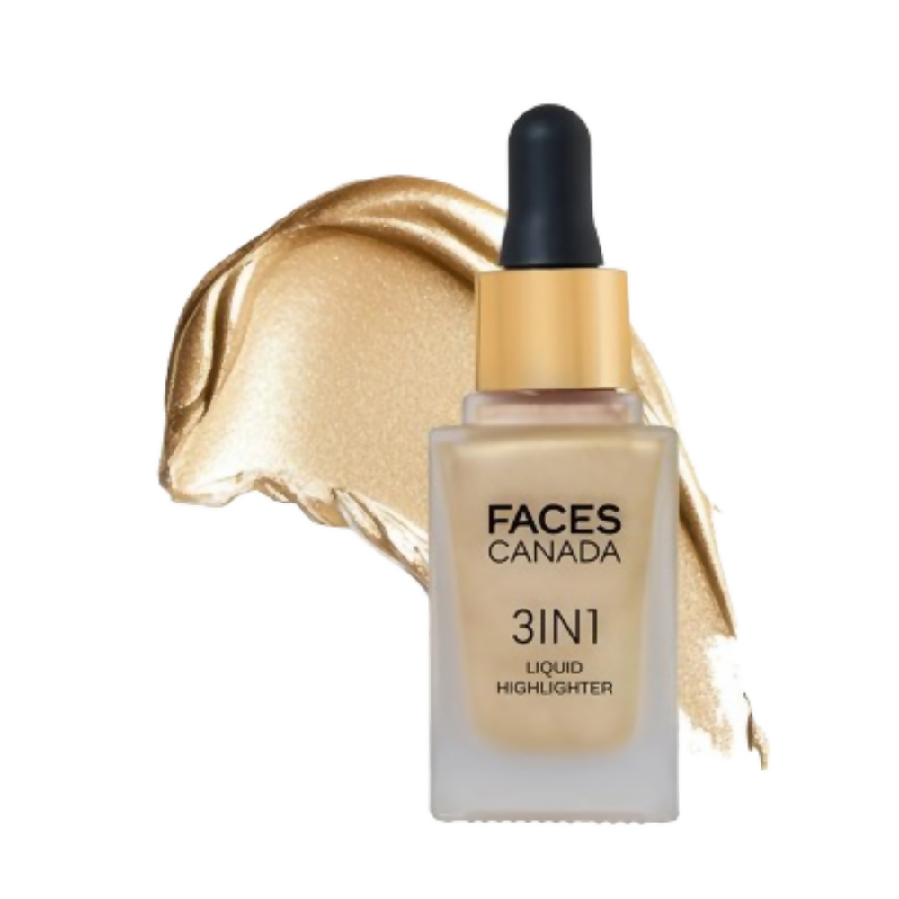 Faces Canada 3 in 1 Liquid Highlighter - Gold 01