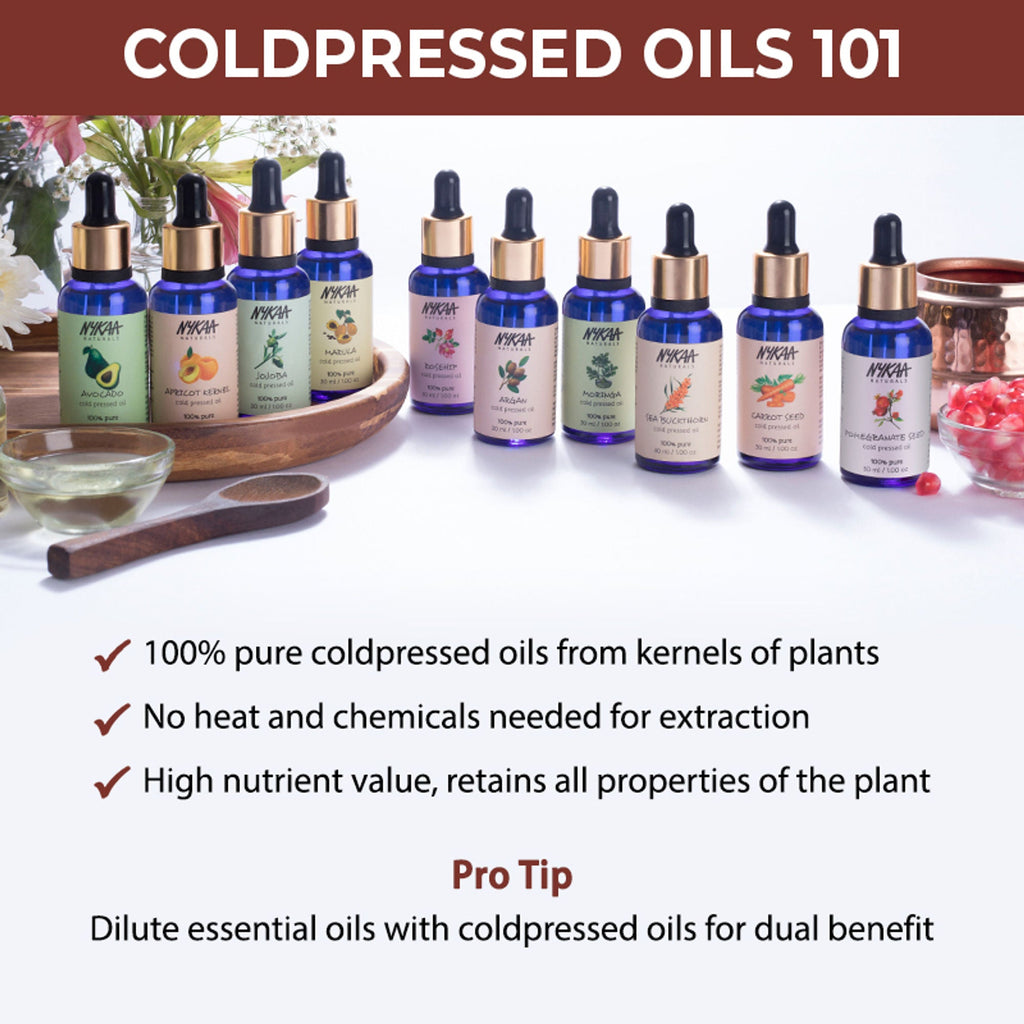 Nykaa Naturals Jojoba 100% Pure Cold Pressed Face Oil-Deep Hydration & Nourishment - All Skin Types
