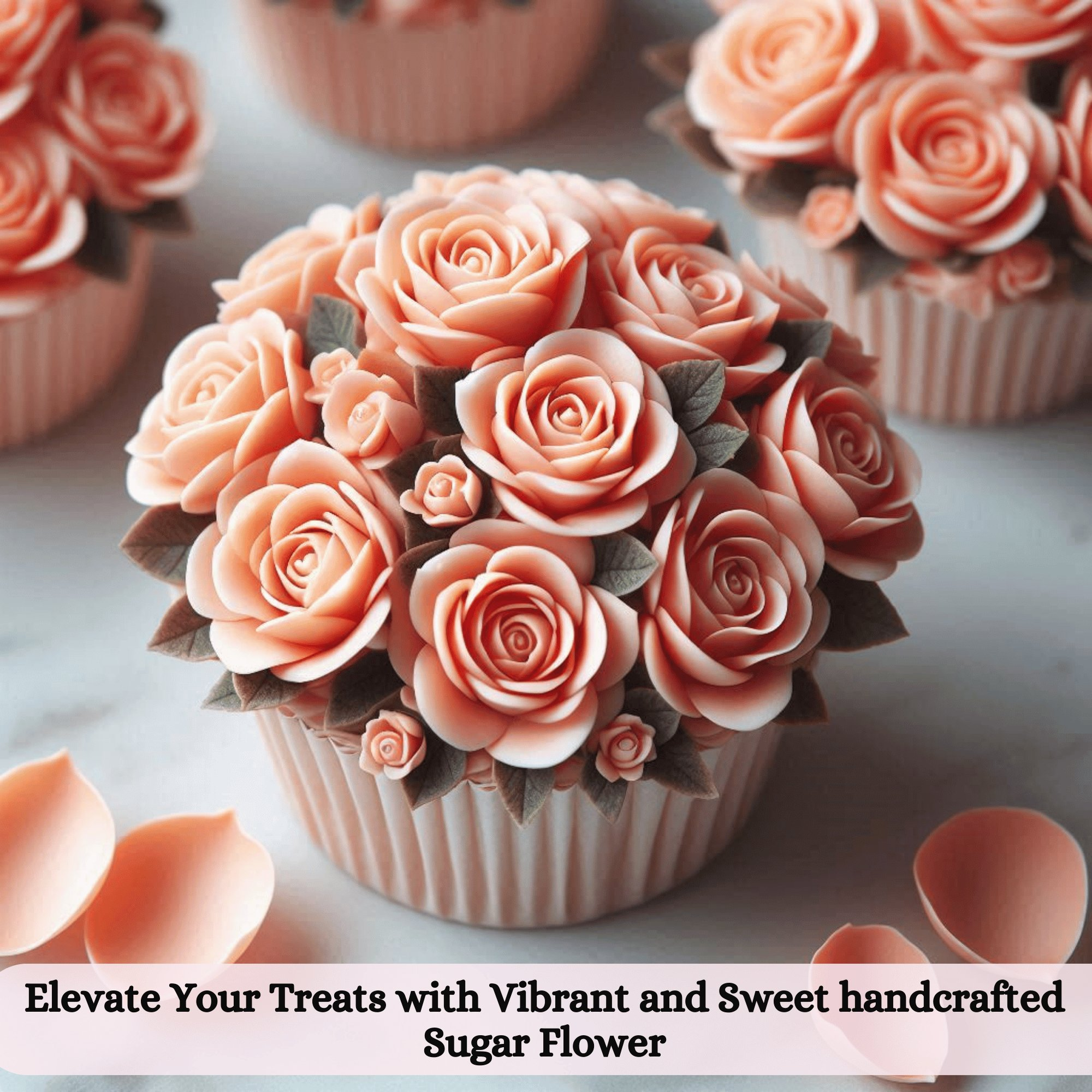 Confect Peach | Edible Sugar Flowers