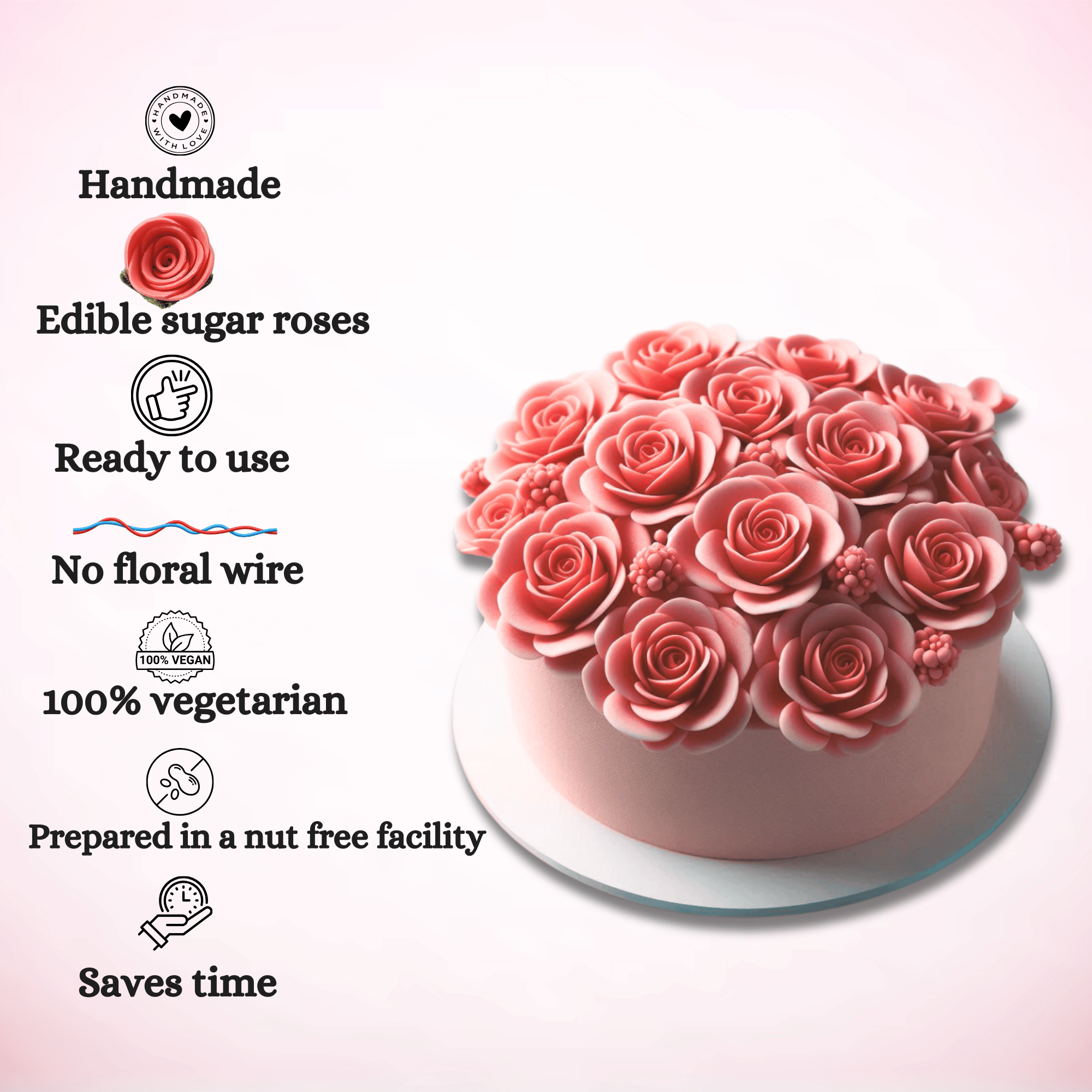 Confect Coral | Edible Sugar Flowers