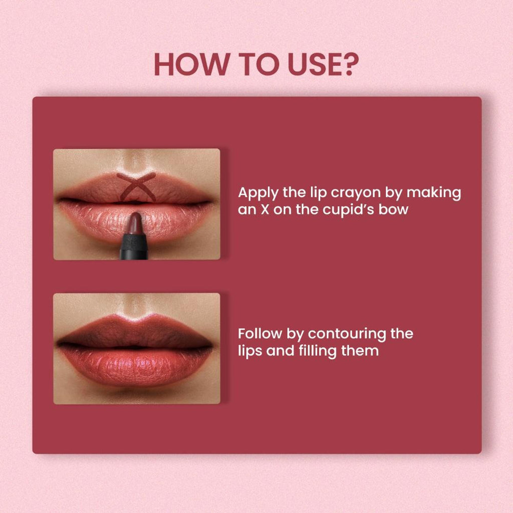 Swiss Beauty Matte Long Lasting Stay Maxx Lip Crayon Lipstick Matte Finish - Red Letter