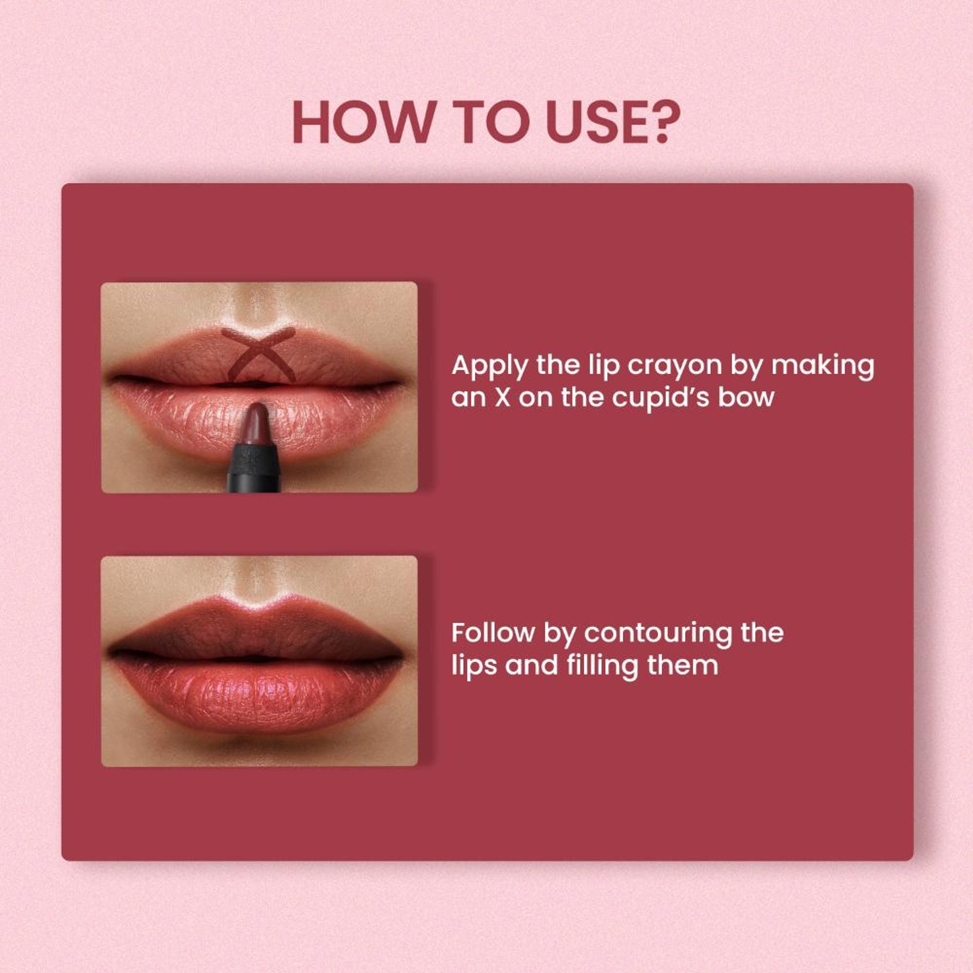 Swiss Beauty Matte Long Lasting Stay Maxx Lip Crayon Lipstick Matte Finish - Pink Rose