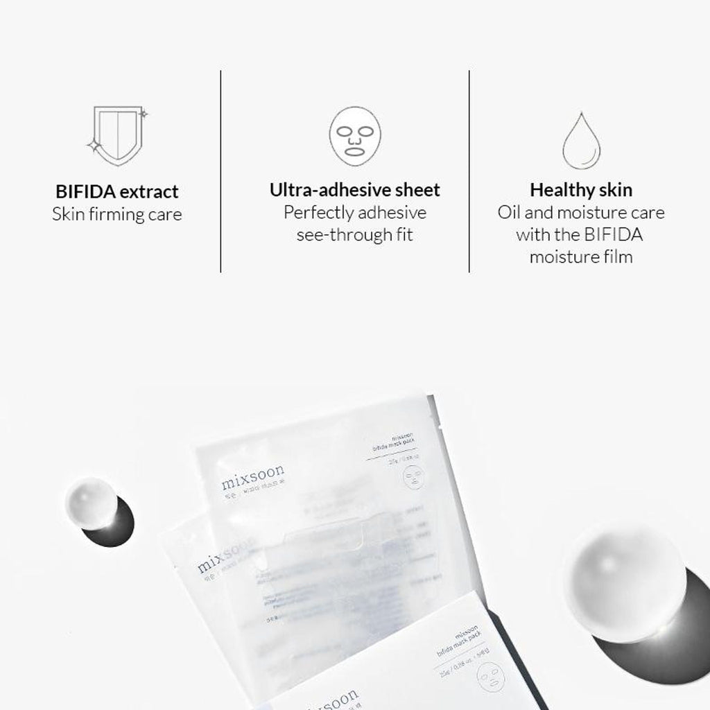 Mixsoon Bifida Mask Pack, Repairs Damaged Skin & Strengthens Barrier with Probiotics