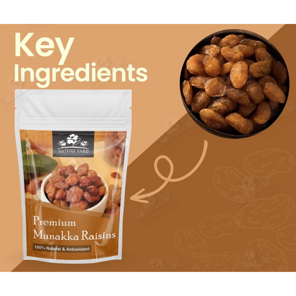 Nature Yard Premium Munakka Dry Fruits (Abjosh) Afghani Munaka Raisins Dried Fruit