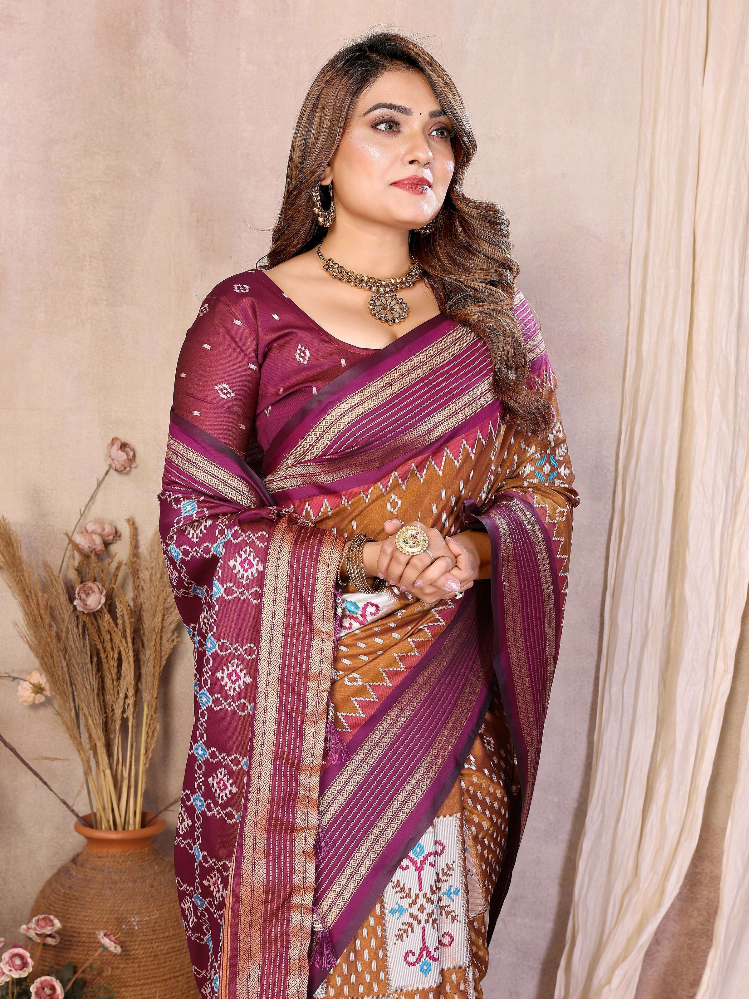 Aastha Fashion Mustard Soft Silk Weaving Saree