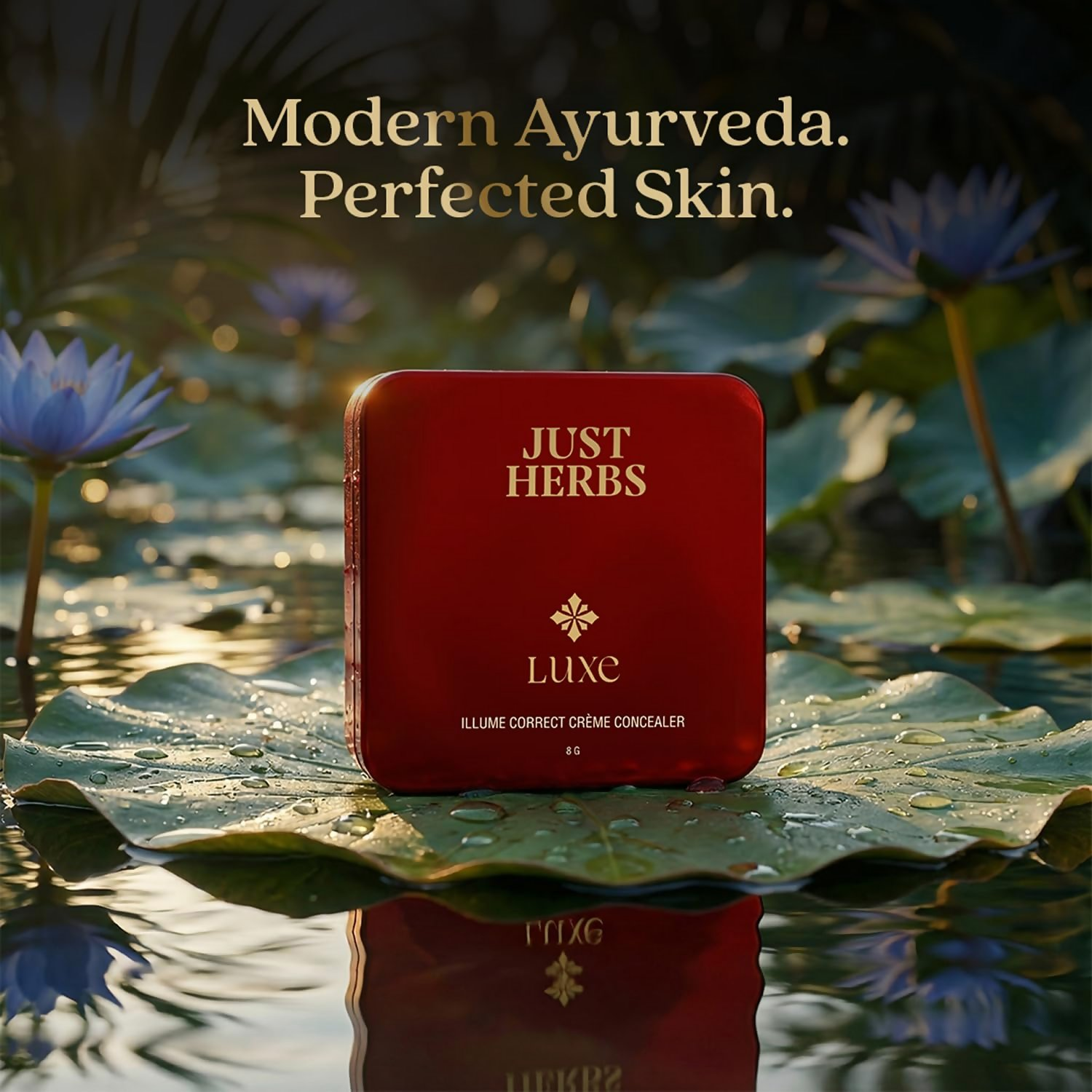 Just Herbs Luxe Illume Correct Créme Concealer Covers Dark Circles (140 Sand)