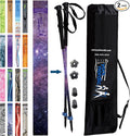York Nordic Hiking & Walking Poles - Cushion Foam Grips w/Nordic Strap - Lightweight, Adjustable, and Great for Balance -2 Pieces w/Flip Locks, and Travel Bag - Heights 5'4"-6'2"